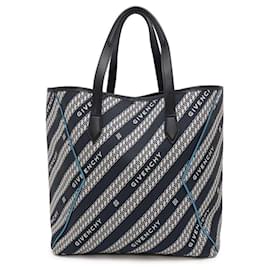 Givenchy-Givenchy Black Tote Bag-Black,White,Navy blue