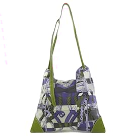 Hermès-Hermes Silky City Shoulder Bag-Brown,Pink,Blue,Multiple colors