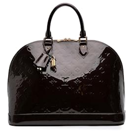 Louis Vuitton-Louis Vuitton Purple Monogram Vernis Alma GM-Purple