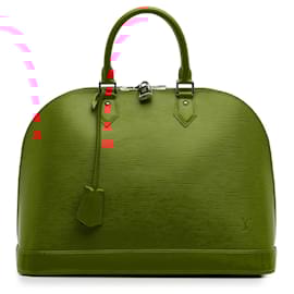 Louis Vuitton-Louis Vuitton Orange Epi Alma GM-Orange