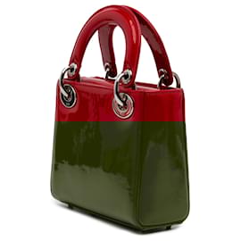 Dior-Dior Red Mini Patent Lady Dior-Red