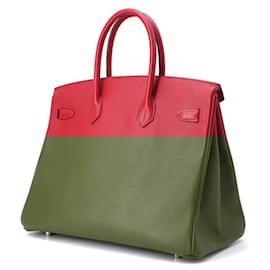 Hermès-Hermes Birkin 35 Handbag in Rouge Casaque-Red