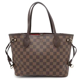Louis Vuitton-Louis Vuitton Damier Ebene Tote Bag-Red,Damier ebene
