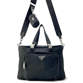 Prada-Prada Re-Nylon Handbag Pet Bag-Black
