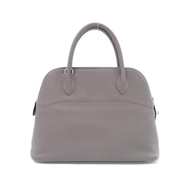Hermès-Sac à main Hermes Bolide 31cm en Etain-Gris