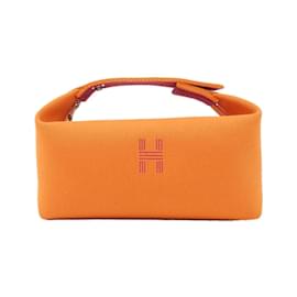 Hermès-Pochette Hermès Bride A Black PM 103222M-Rouge,Orange