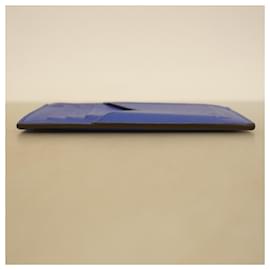 Louis Vuitton-Porte-cartes à pièces Louis Vuitton Taiga-Bleu