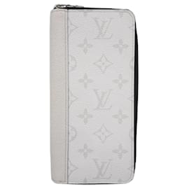Louis Vuitton-Portefeuille long Louis Vuitton Taiga Rama Zippy Vertical M31078-Blanc