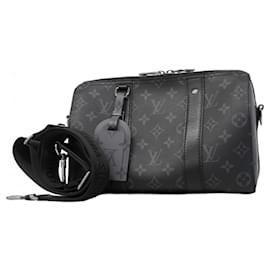 Louis Vuitton-Keepall City Monogram Eclipse Reverse de Louis Vuitton-Noir