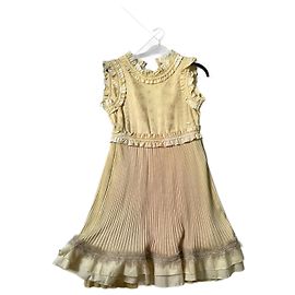 Robe Chanel en coton jaune taille 36 Jaune