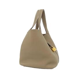 Hermès-Hermes Picotin Lock MM Handbag-Taupe