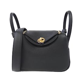 Hermès-Sac à épaule MINI Lindy d'Hermès-Noir