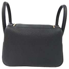 Hermès-Sac à épaule MINI Lindy d'Hermès-Noir