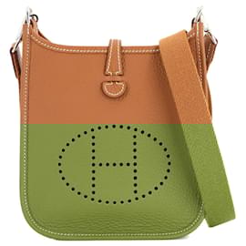 Hermès-Sac à épaule TPM Hermes Evelyn Amazon-Marron
