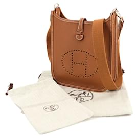 Hermès-Sac à épaule TPM Hermes Evelyn Amazon-Marron