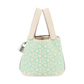 Hermès-Sac à main Hermes Picotin Lock Micro en Vert-Vert clair