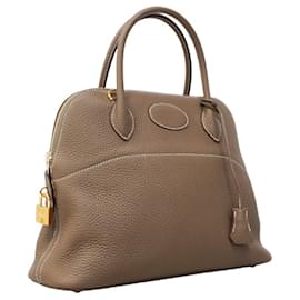 Hermès-Sac à main Hermes Bolide 31 en gris Etoupe-Taupe