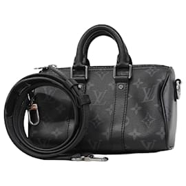 Louis Vuitton-Sac à bandoulière Keepall XS Monogram Eclipse Reverse de Louis Vuitton-Noir
