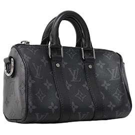 Louis Vuitton-Sac à bandoulière Keepall XS Monogram Eclipse Reverse de Louis Vuitton-Noir