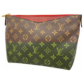 Louis Vuitton-Louis Vuitton Pouch Monogram Pallas Beauty Case-Brown,Fuschia