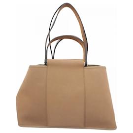 Hermès-Sac Tote Hermes Cabag Elan PM Toile Officier Beige-Beige