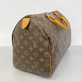 Louis Vuitton-Louis Vuitton Monogram Speedy 35 Handbag-Brown