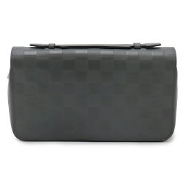 Cartera larga Zippy XL Damier Infini Louis Vuitton Castaño