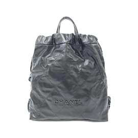 Chanel-Chanel 22 Line AS3313 Backpack-Black