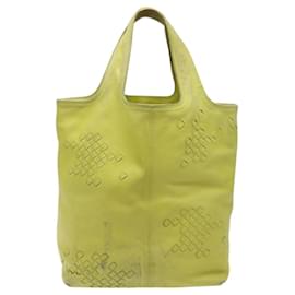 Autre Marque-BOTTEGA VENETA Hand Bag Leather Yellow 131673 Auth sw416-Yellow
