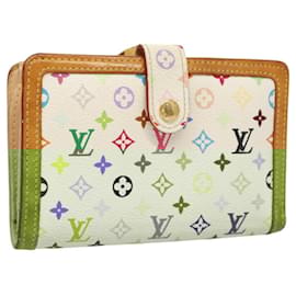 Louis Vuitton-LOUIS VUITTON Multicolor Portefeuille Viennois Wallet White M92987 Auth yk18108-White