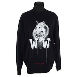 Off White-Cotton sweatshirt-Black