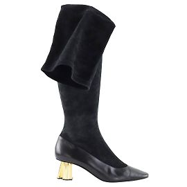 Lanvin Black Suede Boots Size 40 Black