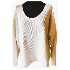 White cotton pull LA FÉE MARABOUTÉE size M Beige