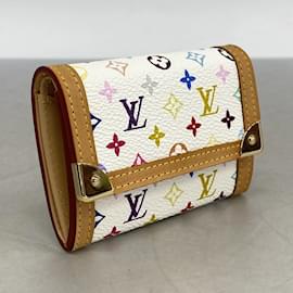 Louis Vuitton-Louis Vuitton Monogram Multicolor Coin Purse-White
