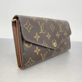 Louis Vuitton-Louis Vuitton Long Wallet Monogram Portefeuille Sarah M60531-Brown