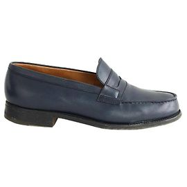 JW Anderson Mocassins en cuir bleus Bleu