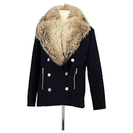 Michael Kors-Fur coat-Navy blue