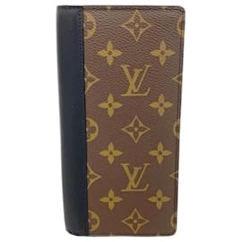 Louis Vuitton-Portefeuille Long Louis Vuitton Monogram Macassar-Marron
