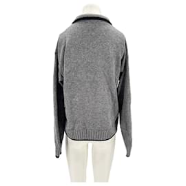 Autre Marque-Pull en maille gris-Grey