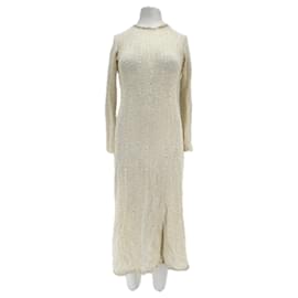 Autre Marque-Robe en maille ajourée-Khaki