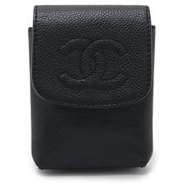 Chanel-Chanel Coco Mark Cigarette Case-Black