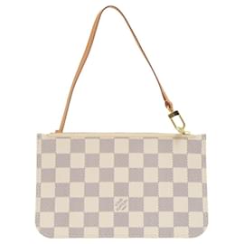 Louis Vuitton-Louis Vuitton Neverfull Pouch PM Damier Azur-White