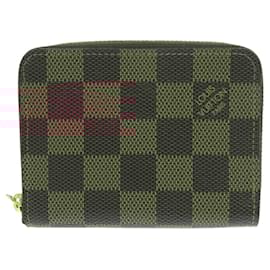 Louis Vuitton-Louis Vuitton Zippy Coin Purse in Damier Canvas-Brown,Damier ebene