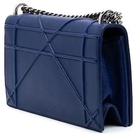Dior-Dior Blue Medium Grained Calfskin Diorama Flap-Blue,Other