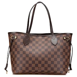 Louis Vuitton-Louis Vuitton Brown Damier Ebene Neverfull PM-Brown