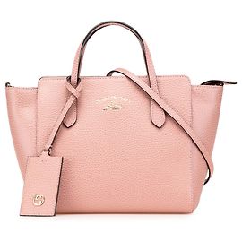 Bolsa Swing Mini em couro de bezerro rosa Gucci Rosa