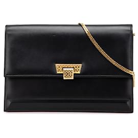 Dior-Dior Black Leather Chain Crossbody-Black