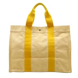 Hermès-Sac tote GM Bora d'Hermès-Autre,Jaune