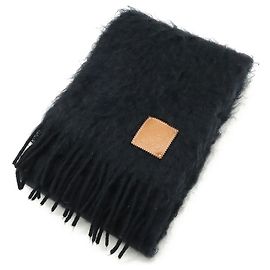 Châle Noir Anagram Loewe Noir