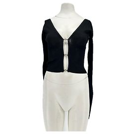 Autre Marque Cardigan noir côtelé IOANNES Noir